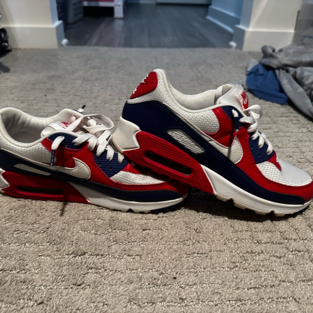 Nike Red and Navy Athletic Shoes